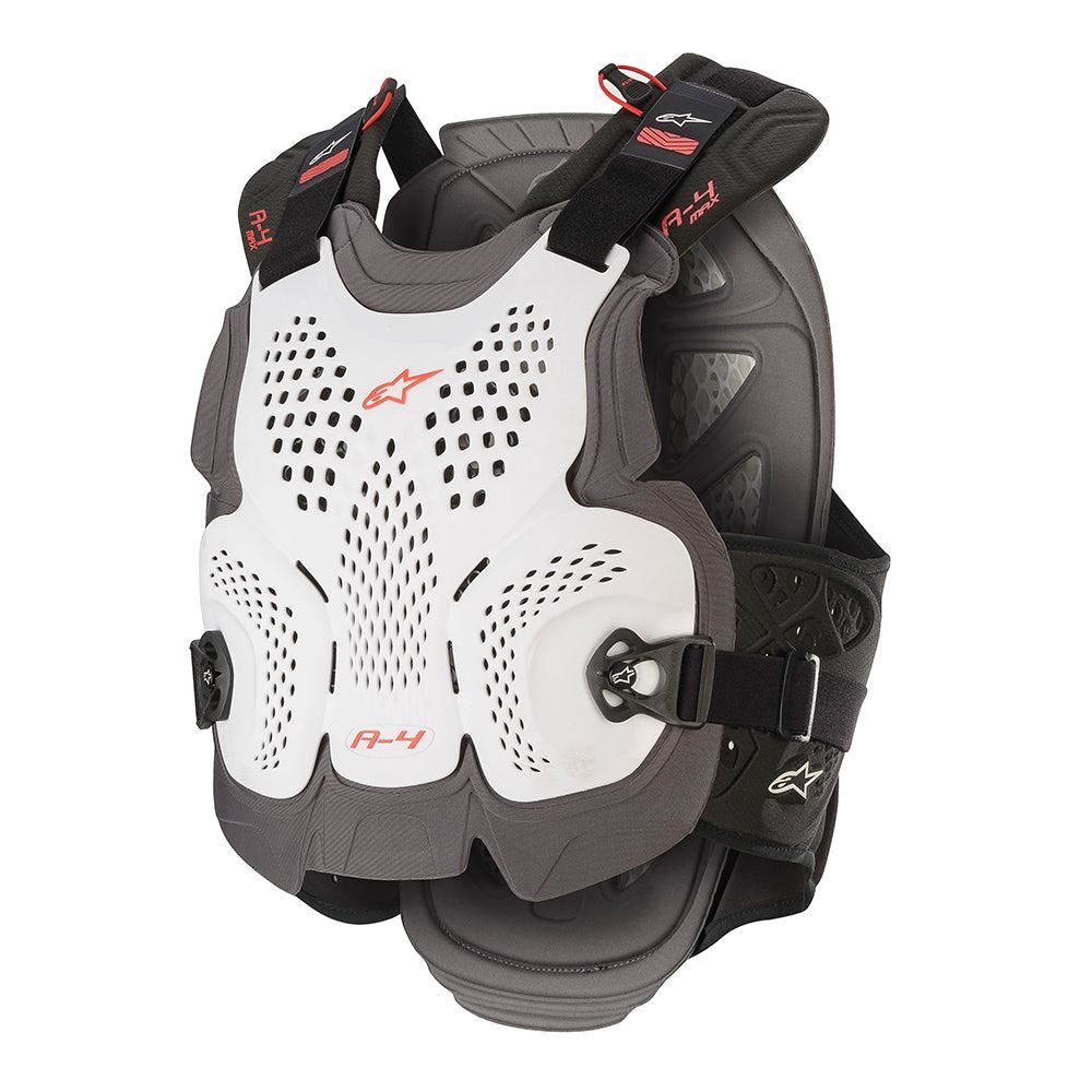 Alpinestars 2024 A-4 Max Chest Protector White Anthracite Red